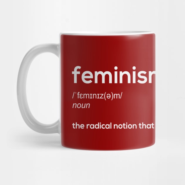 Feminism alternative definition (white) by rebellline